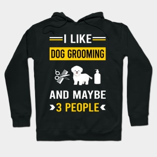 3 People Dog Grooming Groomer Hoodie